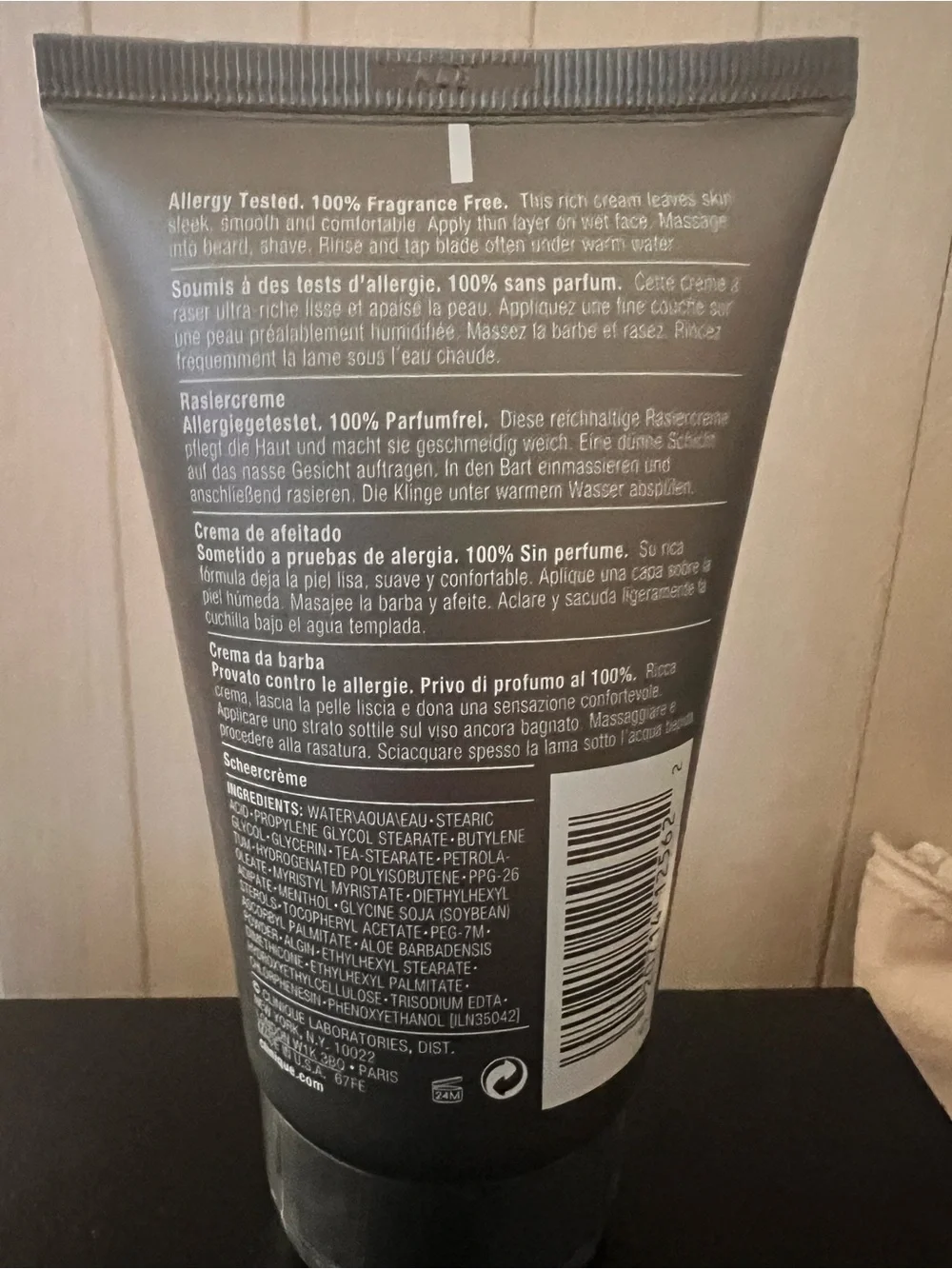 Clinique For Men Cream Shave – Charcoal Gray Tube